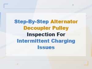 Alternator Decoupler Pulley Inspection: Step-by-Step Guide for Intermittent Charging Issues